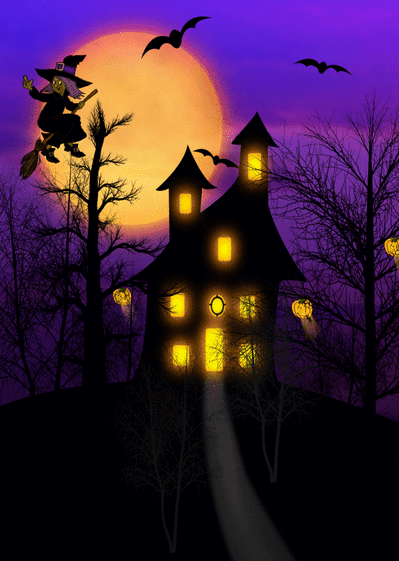 Carte Maison De Sorciere : Envoyer une Carte Halloween dès 